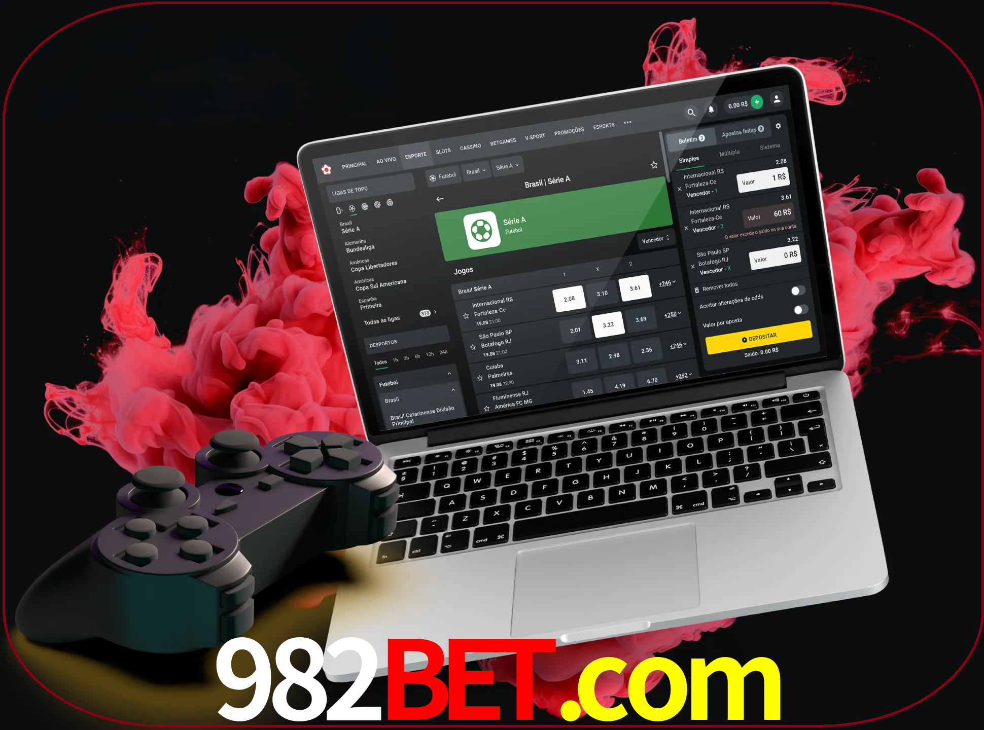 Visite a secção especial de jogos de vídeo em 982bet para descobrir em que jogos pode apostar e ganhar muito dinheiro.